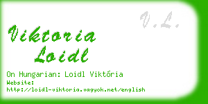 viktoria loidl business card