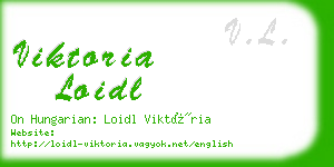 viktoria loidl business card